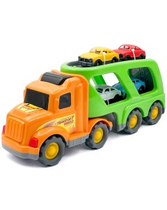 Автовоз с машинками Car Hauler Оранжевый 257 Нижегородская игрушка