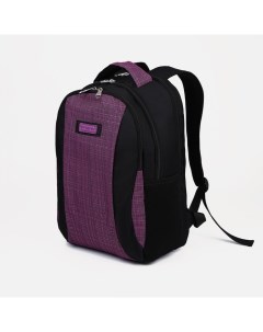 Рюкзак на молнии отделение для ноутбука наружный карман сиреневый Rise