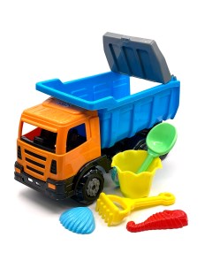 Машинка Камаз с песочным набором Оранжевый ктг101 Нижегородская игрушка