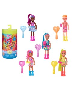 Кукла Barbie Color Reveal Неоновая серия Челси Mattel