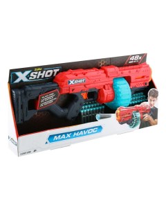 Бластер игрушечный с 48 мягкими снарядами X-shot