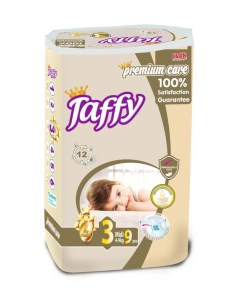Детские подгузники PREMIUM CARE 3 4 9 кг 9 шт Taffy