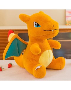 Мягкая игрушка покемон Дракон Чаризард 45 см оранжевый Nobrand