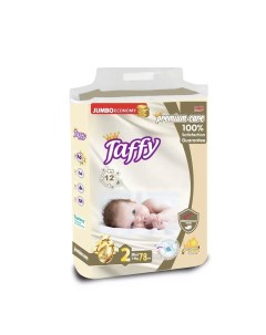 Детские подгузники PREMIUM CARE 2 3 6 кг 78 шт Taffy