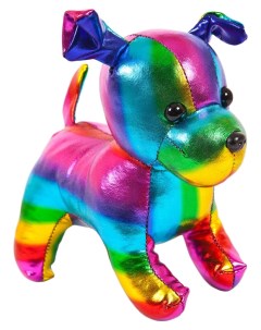 Собака разноцветная 15см Игрушка мягкая серии Металлик Abtoys