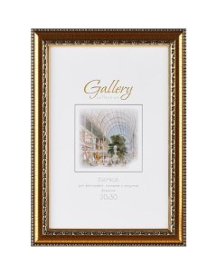 Рамка для фотографий Gallery Версаль 200x300мм пластик золотистая 12шт Gamma