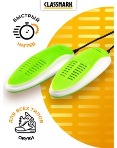 Электрическая сушилка для обуви 668 зелёный Classmark