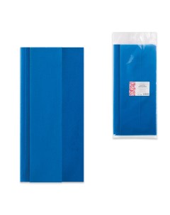 Скатерть одноразовая из нетканого материала спанбонд 140х110 см синяя шк Интропластика