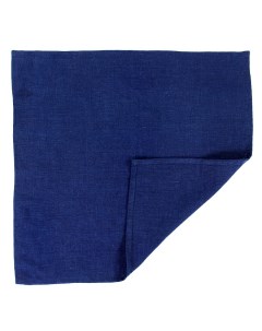 Салфетка сервировочная из умягченного льна темно синего цвета 45х45 см Tkano