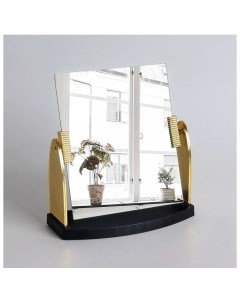 Зеркало настольное зеркальная поверхность 15x17 5 см цвет золотистый Queen fair