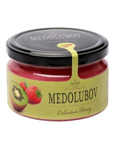 Крем мёд киви с клубникой Медолюбов 250 мл Medolubov