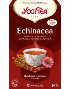 Чай в пакетиках Echinacea Эхинацея Ройбуш Кардамон 17 пакетиков Yogi tea