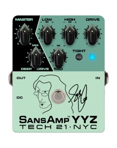 Педаль эффектов примочка для бас гитары Geddy Lee YYZ Signature SansAmp Tech 21