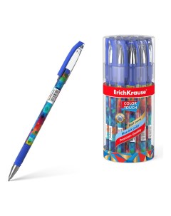 Ручка шариковая ColorTouch Patchwork линия письма 0 35 мм цвет чернил синий Erich krause
