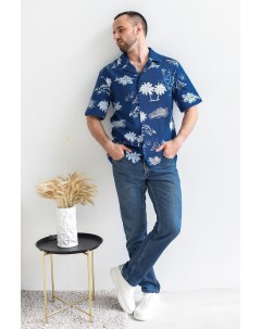 Муж рубашка Багамы Синий р 46 Оптима трикотаж