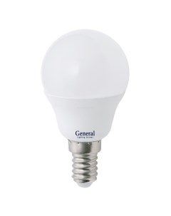 Лампа светодиодная шар матовая GLDEN G45F 7 230 E14 2700 General