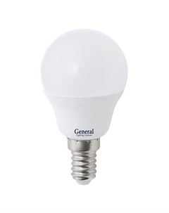 Лампа светодиодная шар матовая GLDEN G45F 10 230 E14 6500 General