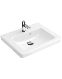 Раковина Subway 2 0 73155GR1 50 с покрытием CeramicPlus альпийский белый Villeroy&boch