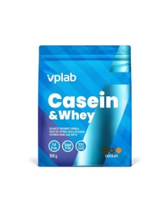 Казеин и Протеин сывороточный шоколад Casein Whey Vplab 500г Vp laboratory ltd