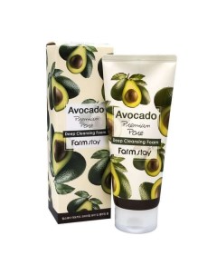 Пенка очищающая с экстрактом авокадо Avocado premium FarmStay 180мл Myungin cosmetics co., ltd