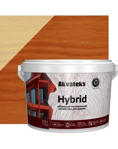 Антисептик Akvateks Hybrid гибридный лессирующий полуматовый тик 2 5 л Акватекс