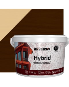 Антисептик Akvateks Hybrid гибридный лессирующий полуматовый палисандр 2 5 л Акватекс
