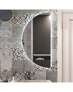 Зеркало для ванной Ориент с подсветкой 40x80 см цвет серебро Без бренда