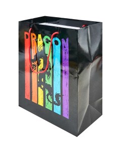 Пакет подарочный Китайский дракон 32x26 см цвет разноцветный Без бренда