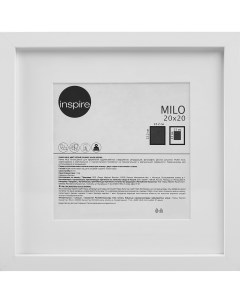 Рамка Milo 20x20 см цвет белый Inspire