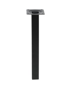 Ножка квадратная 250х25 мм сталь максимальная нагрузка 50 кг цвет черный Edson