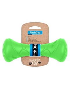 PitchDog игрушка Игровая гантель для апортировки для собак 19 см Салатовый Collar