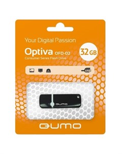 USB Flash накопитель 32Gb Optiva 02 Black QM32GUD OP2 black Qumo