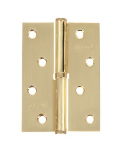 Петля врезная для деревянных дверей с подшипником 100х70х3 мм правая B GM R 13691 матовое золото Аpecs