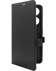 Чехол книжка для смартфона Huawei Nova 11i искусственная кожа микрофибра черный 72185 Borasco