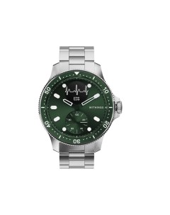 Смарт часы scan watch Horizon 43 мм серебристо зеленый Withings