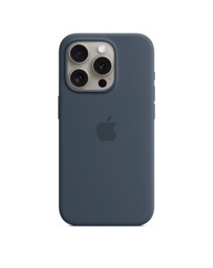 Чехол iPhone 15 Pro Silicone Case with MagSafe Storm Blue Apple