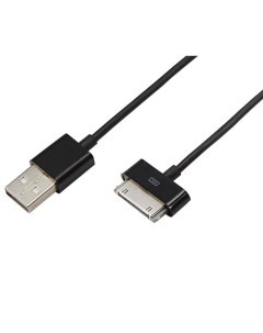 USB кабель для iPhone 4 4S 30 pin шнур 1 м черный 18 1124 Rexant