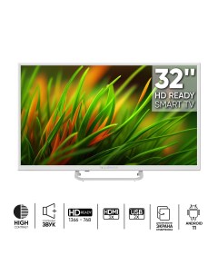 Телевизор 32 HD 720p Smart TV WildRed белый Topdevice