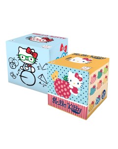 Набор Салфетки бумажные Hello Kitty с рисунком заплатки голубая 2 шт World cart