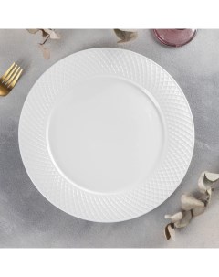 Тарелка обеденная Юлия Высоцкая d 28 см цвет белый Wilmax