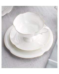 Комплект чайный Чайная пара с десертной тарелкой ИФЗ Фор Императорский фарфоровый завод