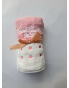 Полотенце для рук сердечки микрофибра розовый 35х75см Миан лиджиа