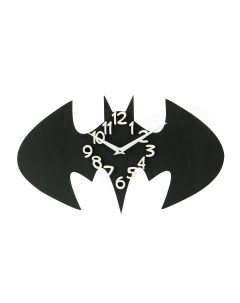 Настенные деревянные часы супергерой Marvel Бэтмен 26х43 см Neprostochasy