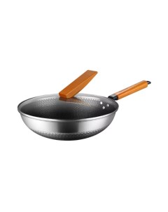 Сковорода вок Stainless Steel Pan 30 cm MGGJ TY2102 Mensarjor