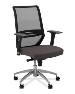 Кресло руководителя Aero lux Сетка Ткань черный серый Юнитекс
