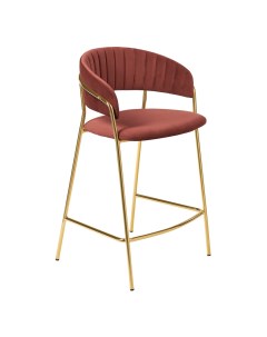 Полубарный стул Turin FR 0915 терракотовый золотистый Bradex