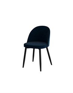 Комплект из 2 стульев Миро Ромб Каркас Черный Велюр Синий Ввр