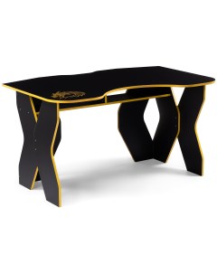 Компьютерный стол Вивианн черный желтый Woodville