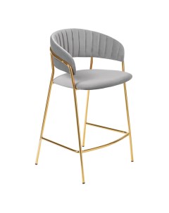 Полубарный стул Turin FR 0911 серый золотистый Bradex