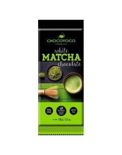 Шоколад Matcha белый с зеленым чаем матча 100 г Chocoyoco